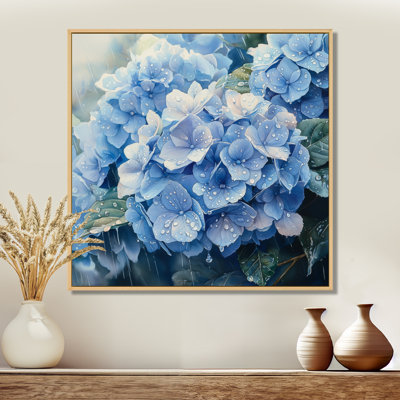 Hydrangeas In The Spring Rain I - Hydrangea Wall Art