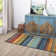 Farranshane Striped Tufted Blue/Orange/Green Area Rug