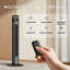 36 Inch Bladeless 70 Degree Oscillating Tower Fan With Top Mounted Remote, 3 Speeds Mode Stand Fan Features With 42Db Low Noise Operating, 15H Timing, Silent Mode, Black