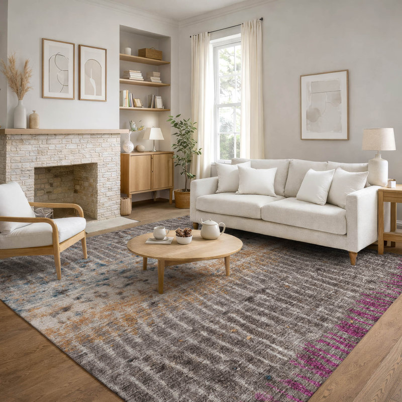 Tapis de qualité supérieure lavable à la machine Mayfield AMF2406, 8 pi x 10 pi, Taupe