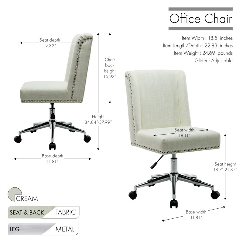 Niagara Office Chair, Cream