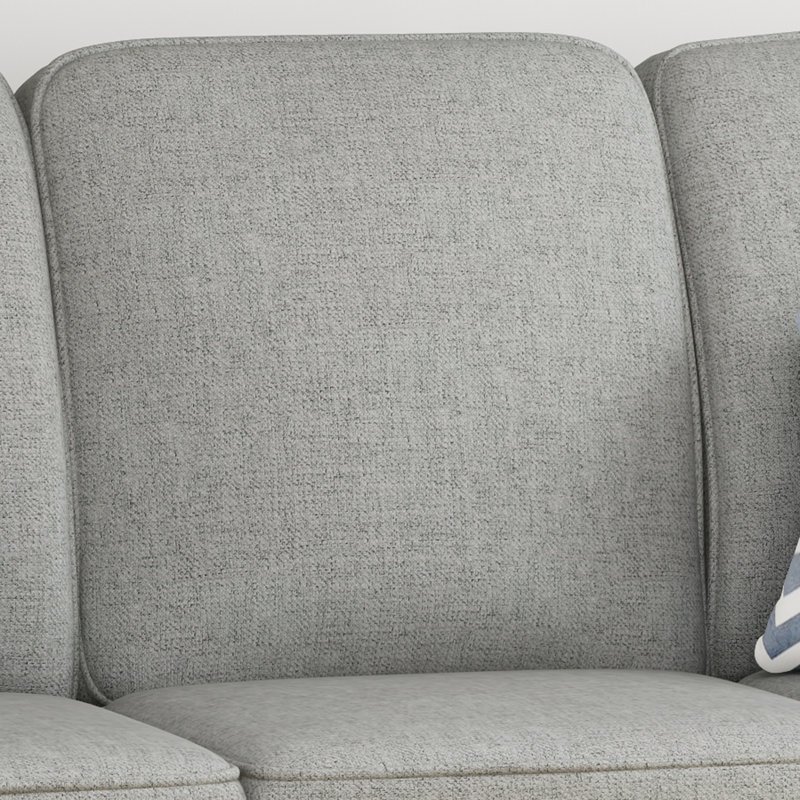 Canapé à accoudoirs roulés 75,5 po Truda, Gris