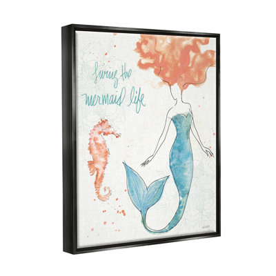 «Living the Mermaid Life Expression» par Anne Tavoletti - peinture sur toile