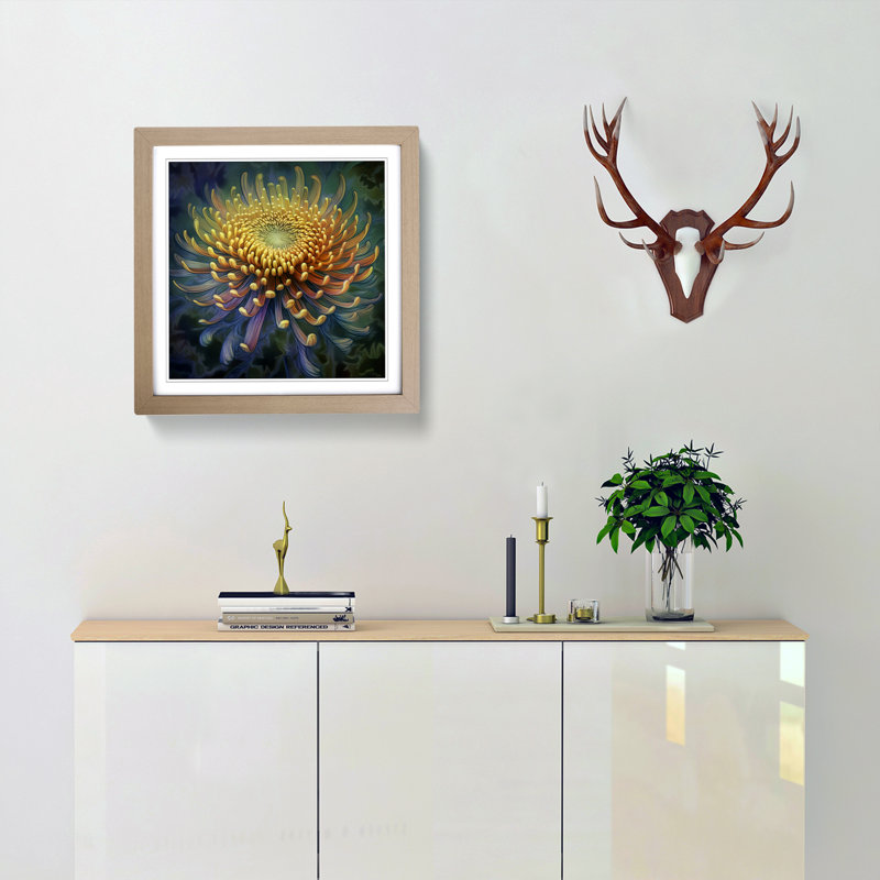 Single Picture Frame Print on Wood, Oak