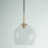 Luminaire suspendu sphérique simple à 1 lumière Snead