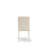 5 Piece Dining Table Set for 4 Includes a Round Kitchen Table with Dropleaf and 4 Light Beige Linen Fabric Parson Dining Chairs, Linen White-155773775-155773771-155773779