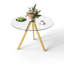 Table de salle à manger avec plateau en verre Bernadette-673573926-695644751
