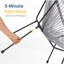 3-Piece Acapulco Wicker Patio Bistro Set With 2 Chairs & Glass Table-1525720874