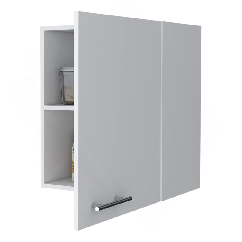 Armoire murale So-Hi en mélamine avec une porte, blanc, Blanc