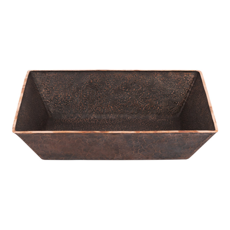 Terra Firma 15'' L Bathroom Sink, Dark Brown