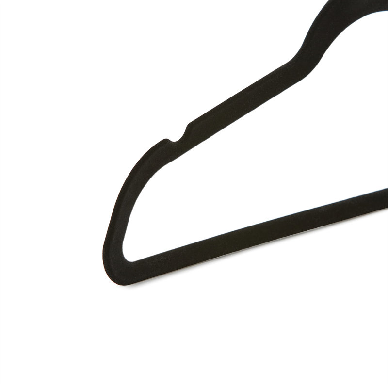 5 cintres pour accessoires antidérapants, Noir/Or rose, 100
