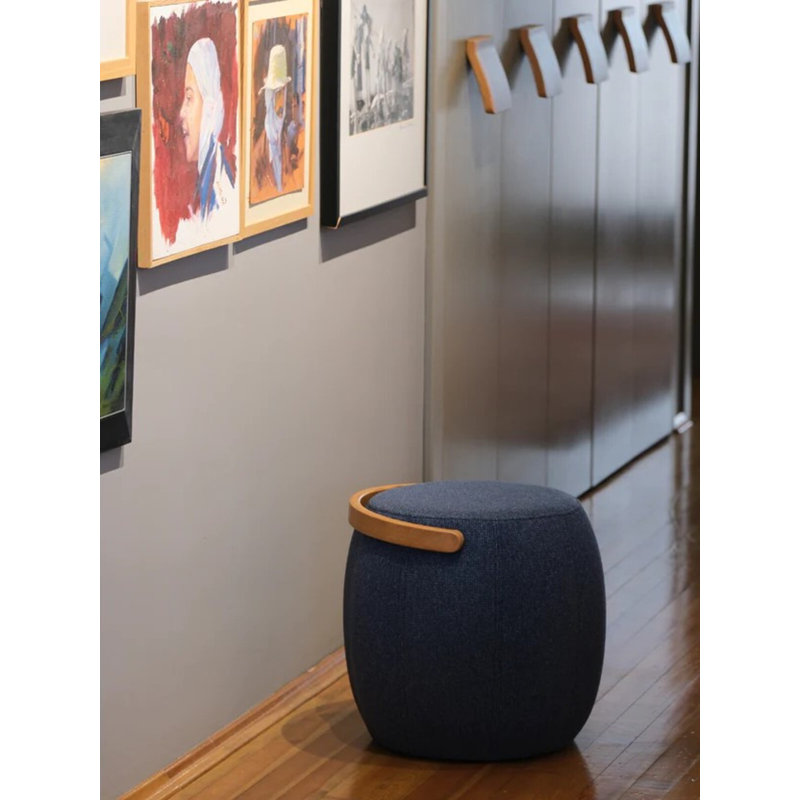 Bakrac Round Pouf, Blue