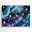 «Space Zodiac constellations», art mural en métal bleu