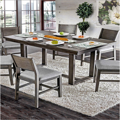 Table de salle à manger contemporaine à hauteur de comptoir grise 1pc