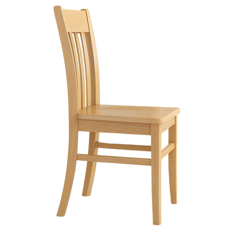 Henson Beech Solid Wood Side Chair, Natural