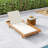Erich Patio Acacia Wood Chaise Lounge With Adjustable Backrest & Triple-Fold Cushion-1734039237