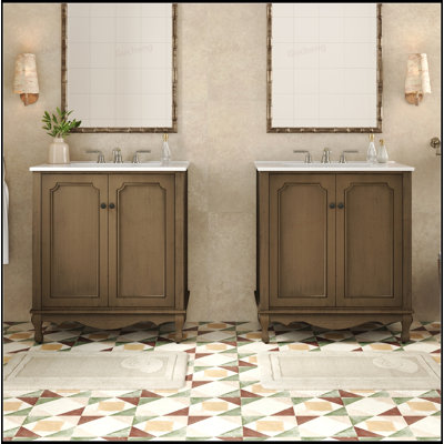 Ensemble de meuble-lavabo double 60 po