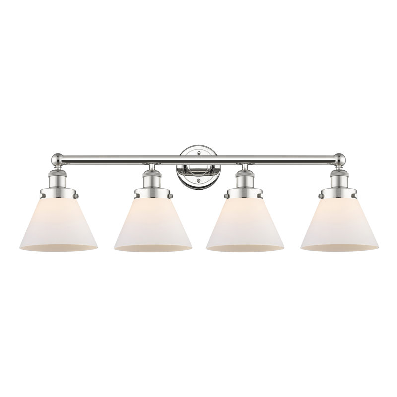 4 - Light Dimmable Vanity Light, Polished Nickel, Seedy
