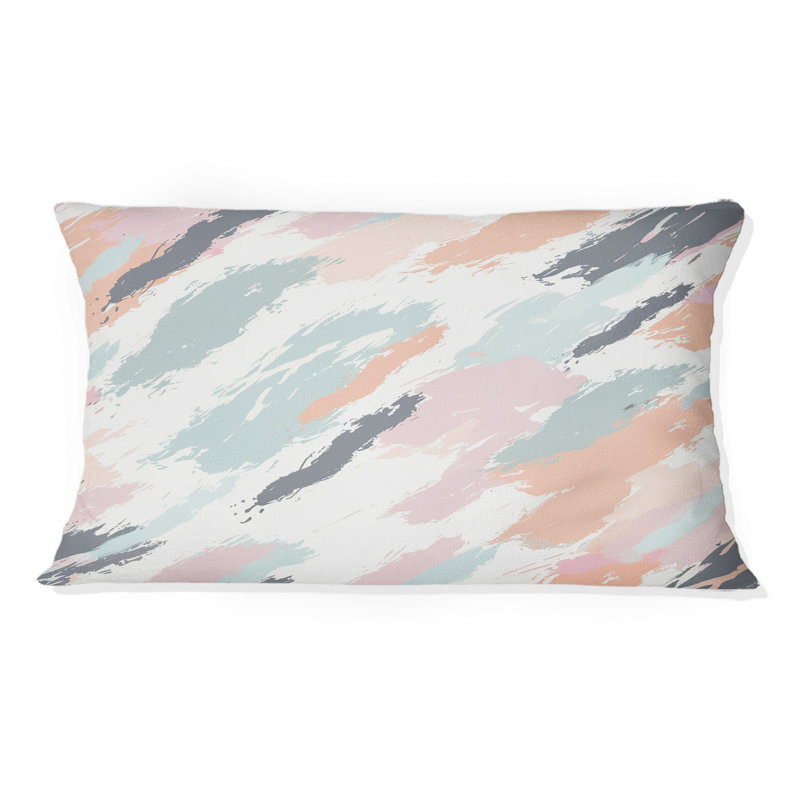 Coussin lombaire Boho II rose et vert
