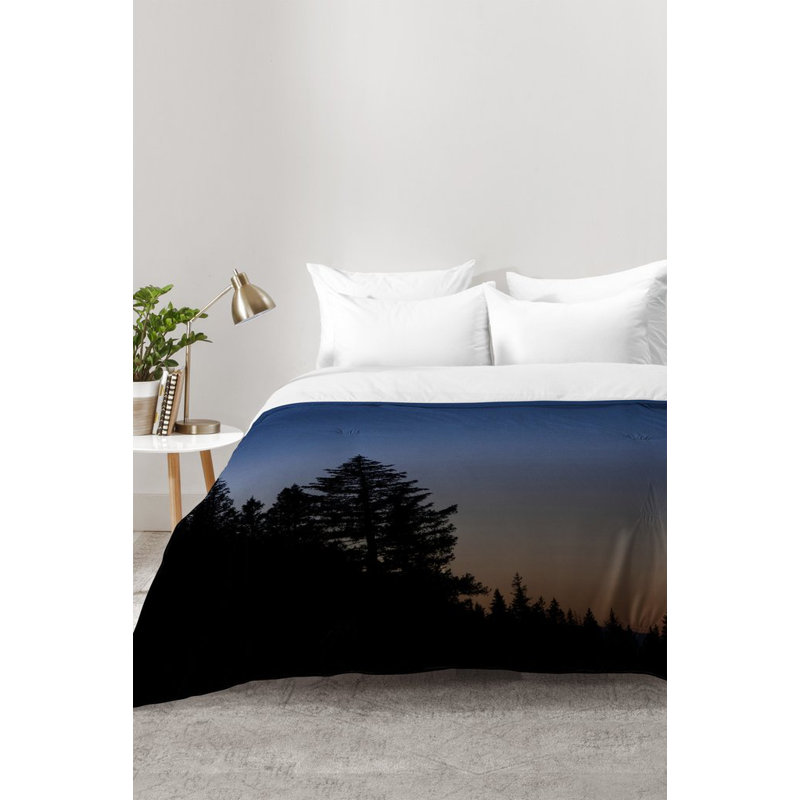 Ensemble d'édredon Rocky Mountain Sunset, Édredon pour très grand lit + 2 très grandes ta
