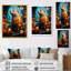 «Orange Futuristic Builder» - art mural-420390233-420390232