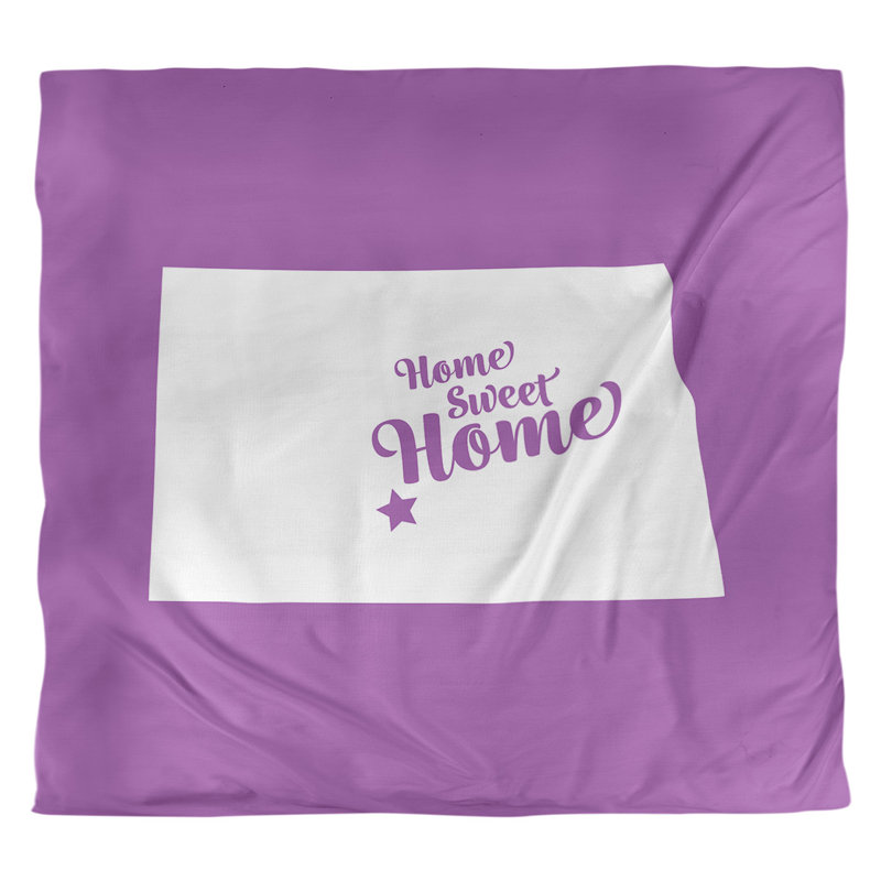 Housse de couette bismarck doux, Housse de couette pour grand lit, Violet, Microfibre