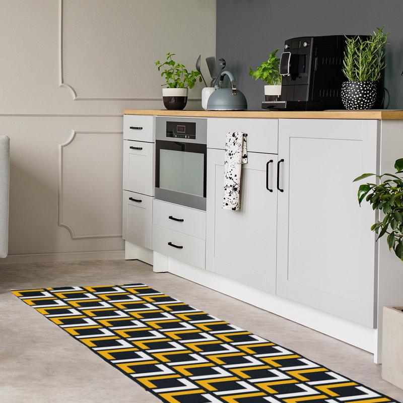 Tapis de couloir noir