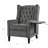 Manual Adjustable WingBack Recliner Chair. with Foldable Side Table, USB Charging ports-454845832