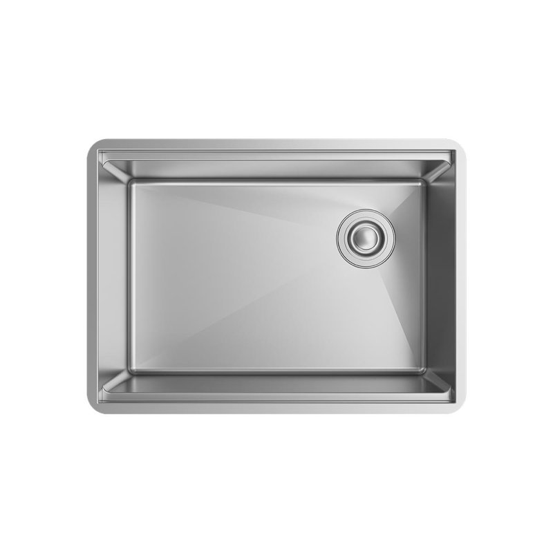 Crosstown 26" L x 19" W Undermount Kitchen Sink with Sink Grid, 16-Gauge