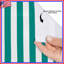 Teal Vertical Stripes Shower Curtains Extra Long-1993072266
