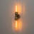 2-Light Ribbed Glass Wall Sconce