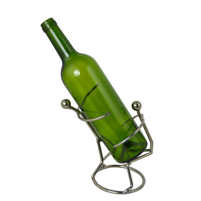 Couple Holding Bottle Wine Rack