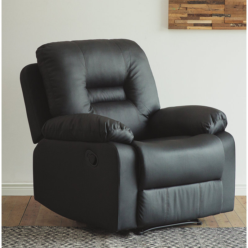 Grant 85cm Wide Club Recliner, Black