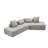 Minimalist Cloud Sectional Couch ,Modern Couches ,4-Seater ,No Assembly,Two modular sofa,Boucle Teddy Fabric,upholstered ,anti-wrinkle fabric-371262924