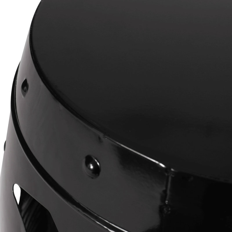 Metal End Table -Large, For Outdoor Space, Black