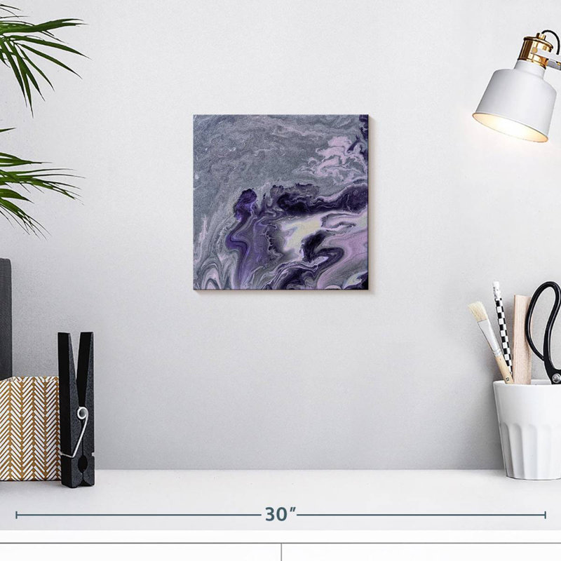Agate violette, H 10 po x l 10 po