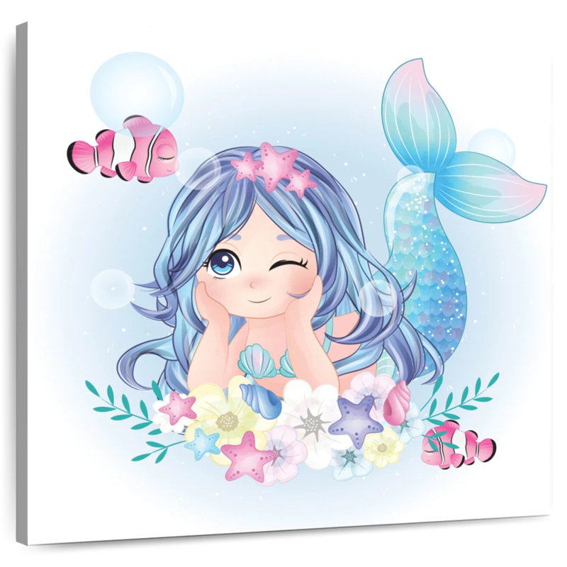 Sirène florale, H 20 po x l 20 po