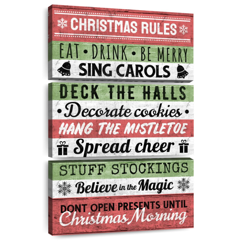 Lelend Christmas Rules, H 74 po x l 48 po
