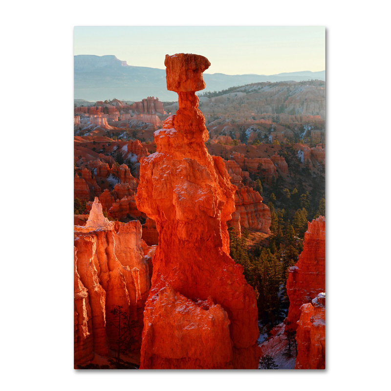 « bryce canyon, marteau » par pierre leclerc,, reproduction de photo sur toile tendue encadrée, H 32 po x l 22 po x P 2 po