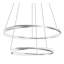 Luminaire suspendu double DEL 32 po Oberon - 80 W - nickel satiné-116110035
