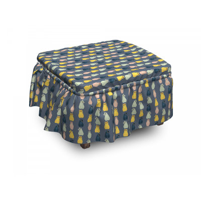 Box Cushion Ottoman Slipcover