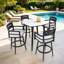 Tabourets de bar pivotants d'extérieur haut de gamme en aluminium avec coussin Sunbrella®-123417633-130915332