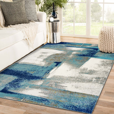 Tapis bleu clair Alaye