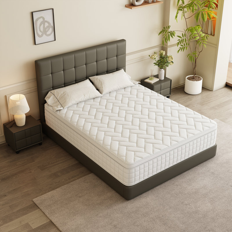 Matelas hybride à ressorts ensachés 8 po, Lit simple, 8"