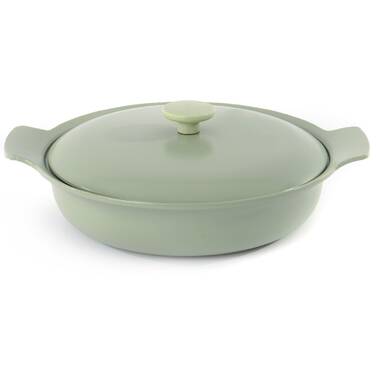 Belly Shape 1810 SS Deep 9.5 Inch Skillet With Lid, SnackMagic