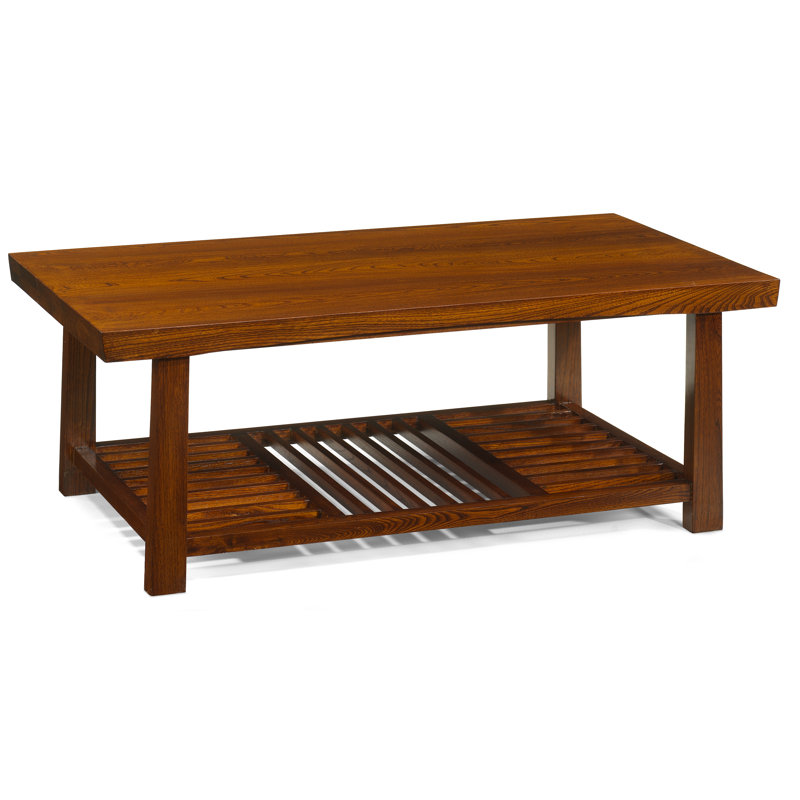 Brassfield Coffee Table with Magazine Rack