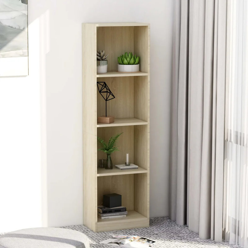 Attwood Bookcase, White, (2 Shelves) 30.1" H x 23.6" W x 11.8" D