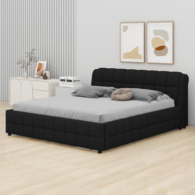 Lit plateforme tapissier Contemporary