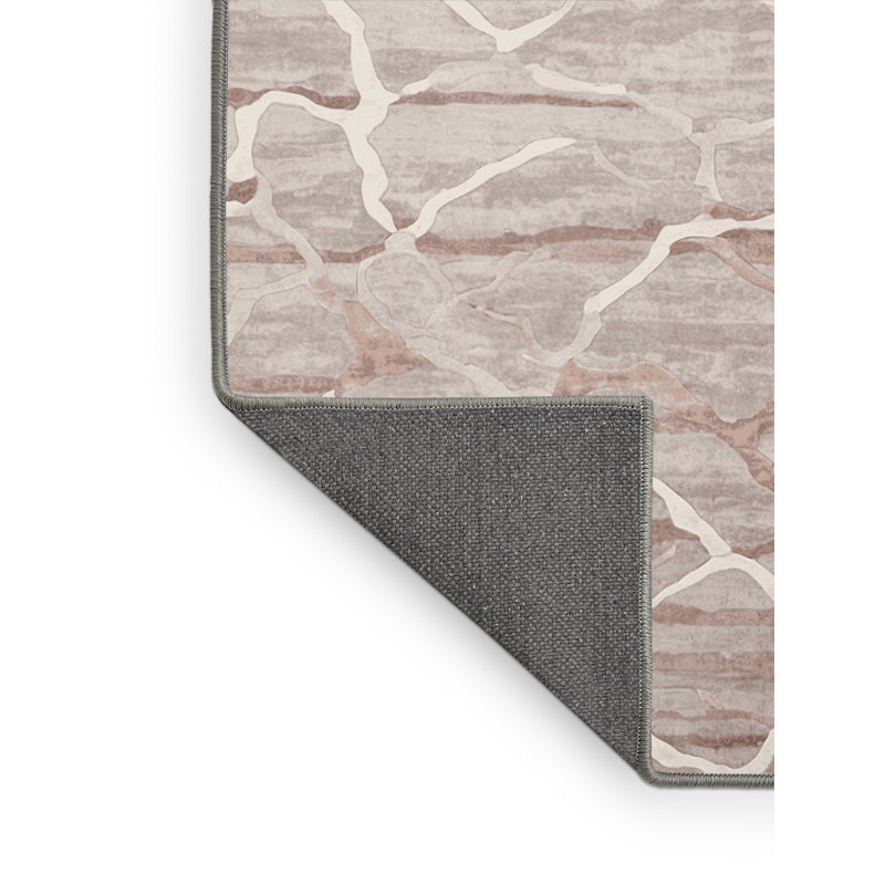 Tapis gris soyeux et moelleux, Carré 3 pi