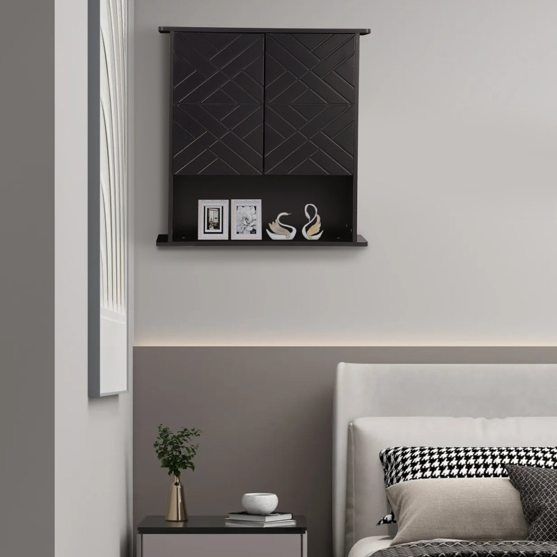 Miroir d'armoire à pharmacie à fixation en surface l 28,7 po H 29,5 po Mykenzi